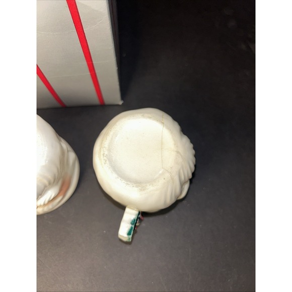 VTG Set of 4 Commodore Japan Noel Santa Faces Ceramic Mugs Hand Painted  1950's - Picture 11 of 13